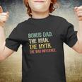 Bonus Dad The Man Myth Bad Influence Retro Gift Christmas V2 Youth T-shirt