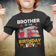 Brother Of The Birthday Boy Fire Truck Firefighter Party Bro Youth T-shirt