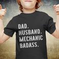 Car Mechanic Dad Funny Gift From Daughter Son Wife Gift Youth T-shirt