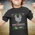 Chicken Rooster Merry Chickmas Ugly Christmas Gift Youth T-shirt