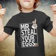 Easter Boys Toddlers Mr Steal Your Eggs Funny Spring Humor Youth T-shirt