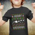 Funny Merry Chickmas Ugly Christmas Chicken Gift Youth T-shirt