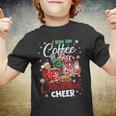 I Run On Coffee And Christmas Cheer Funny Coffee Lover V2 Youth T-shirt