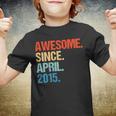 Kids Born In April 2015 4 Years OldShirt 4Th Birthday Gift Youth T-shirt