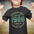 Legend Since January 1988 35 Years Old 35Th Birthday Boys Youth T-shirt