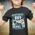 Level 10 Unlocked Video Game 10Th Birthday Gamer Boys Tshirt Youth T-shirt