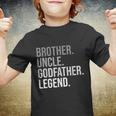 Mens Brother Uncle Godfather Legend Fun Best Funny Uncle Youth T-shirt