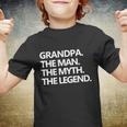 Mens Grandpa The Man The Myth The Legend Fathers Day Men Tshirt Youth T-shirt