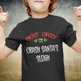 Most Likely To Christmas Crash Santa’S Sleigh Family Group Youth T-shirt