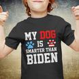 My Dog Is Smarter Than Biden Youth T-shirt