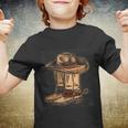 Rodeo Bull Riding Hat Line Dance Boots Cowboy Youth T-shirt