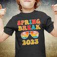 Spring Break 2023 Groovy School Family Beach Vacations Youth T-shirt