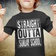 Straight Outta Sunday School Graduate Class 2022 Graduation Youth T-shirt