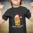 Ugly Christmas Sweater Burger Happy Holidays With Cheese V6 Youth T-shirt