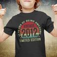 Vintage 2012 Made In 2012 11 Years Old 11Th Birthday Boy Youth T-shirt