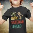 Vintage Dad Hero Veteran Legend Gift V2 Youth T-shirt