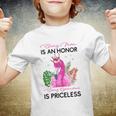 Being Mom Is An Honor Being Grandma Is Priceless Flamingo Youth T-shirt