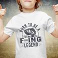 Born To Be A Fishing Legend Funny Sarcastic Fishing Humor Youth T-shirt