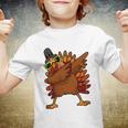 Dabbing Turkey Thanksgiving Funny Cute Youth T-shirt