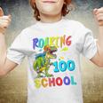 DinosaurRex Roaring Into 100 Days Of School Teacher Youth T-shirt