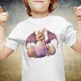 Dragon Girl Lover Collecting Easter Eggs Kids Cute Dragons Youth T-shirt