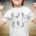 Halloween Vintage Pumpkin Dancing Skeletons Dance Skeleton Youth T-shirt