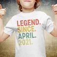 Kids 2 Year Old Legend Since April 2021 2Nd Birthday Youth T-shirt