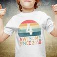 Kids 4Th Birthday Vintage Retro 4 Years Old Awesome Since 2019 Youth T-shirt