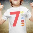 Kids 7Th Birthday Boy 7 Year Old Seven | Party Age 7 Ideas Youth T-shirt