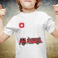 Kids Fire Truck 4Th Birthday Boy Party 4 Year Old Firefighter Youth T-shirt
