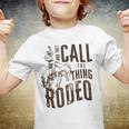 Retro They Call The Thing Rodeo Western Rodeo Cowboy Horse Youth T-shirt