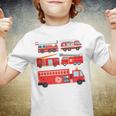 Types Of Fire Truck Toddler Boy Firefighter Trucks Gift Youth T-shirt