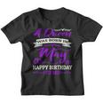 A Queen Was Born In May Happy Birthday To Me Shirts For Girl Youth T-shirt