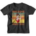 Awesome Since 1952 70Th Birthday Messy Bun Youth T-shirt