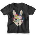 Cute Bunny Face Tie Dye Glasses Easter Day Kids Girls Adults Youth T-shirt