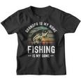 Fisher Fish Fishermen Bait Fishing Rod Boys Girls Bass Youth T-shirt