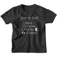 Funny Golf Sayings Funny Golfing How To Golf Youth T-shirt