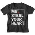 Funny Mr Steal Your Heart Valentines Day Boys Kids Youth T-shirt