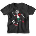 Halloween Soccer Skeleton Men Boys Soccer Player Halloween Youth T-shirt