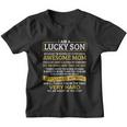 I Am A Lucky Son Im Raised By A Freaking Awesome Mom Youth T-shirt