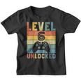 Kids Level 6 Unlocked Shirt Funny Video Gamer 6Th Birthday Gift V3 Youth T-shirt
