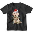 Labrador Santa Christmas Tree Lights Xmas Boys Dog Dogmas Youth T-shirt