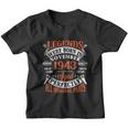 Legend 1943 Vintage 80Th Birthday Born In November 1943 Youth T-shirt