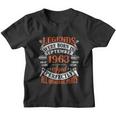 Legend 1963 Vintage 60Th Birthday Born In September 1963 Youth T-shirt