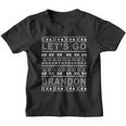 Lets Go Brandon Ugly Christmas Sweater Fjb Chant Youth T-shirt