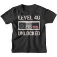 Level 40 Unlocked Video Gamer 40Th Birthday Gift Tea Youth T-shirt