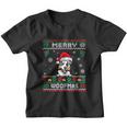 Merry Woofmas Australian Shepherd Dog Ugly Christmas Sweater Great Gift Youth T-shirt