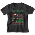 Merry Woofmas Flat Coated Retriever Dog Funny Ugly Christmas Funny Gift Youth T-shirt