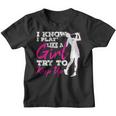 Play Like A Girl Try To Keep Up Golf Golfing Gift Youth T-shirt