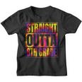 Straight Outta 8Th Grade Graduation Of 2023 Class Tie Dye Youth T-shirt
